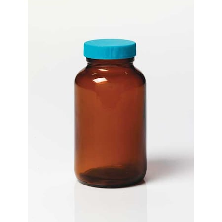 Zoro Select Wide Mouth Packer Bottle, 250ml, PK24 3UDD9