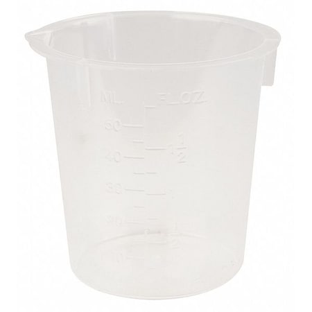Zoro Select Disposable Beakers, 50mL, PK100 3UDH9