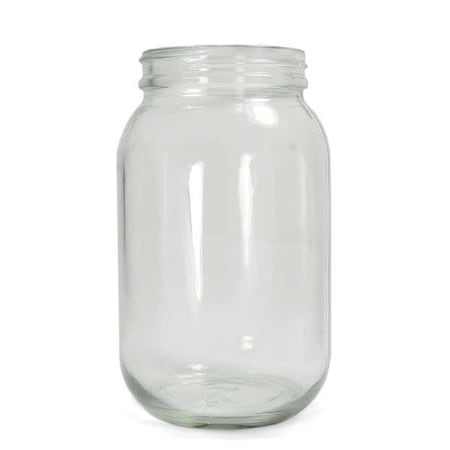 ZORO SELECT Replacement Jar, Glass, 32 oz, PK12 5305-32