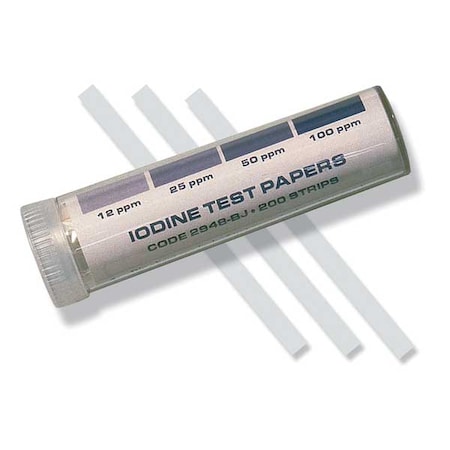 Lamotte Test Strip, Iodine, PK200 2948-BJ