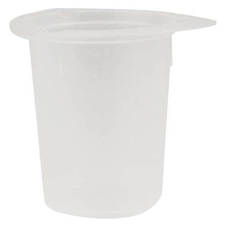 Zoro Select Tri-Pour Beaker, Polypropylene, Low Form, 100 mL / 3.38 fl oz Capacity, Not Rated 100 PK PB5935-100
