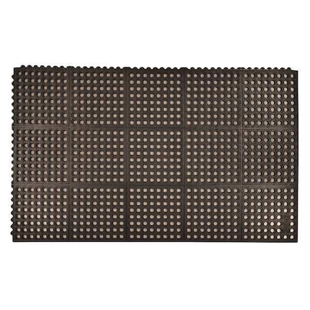 Notrax Interlocking Drainage Mat 5 ft. L, 3/4" 650S0035BL