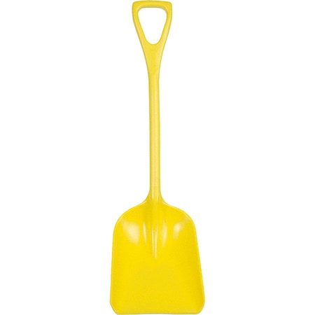 Remco Hygienic Square Point Shovel, Polypropylene Blade, 23 1/2 in L, Yellow 69816