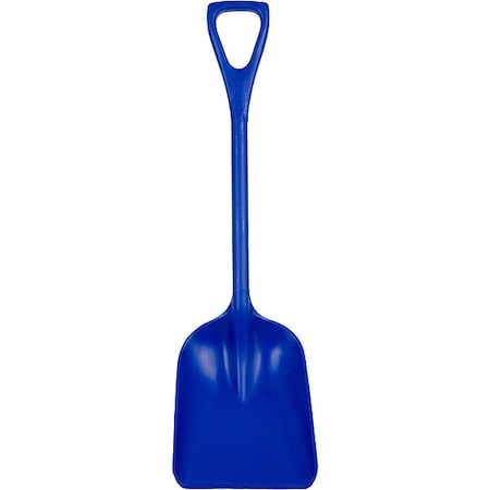 Remco Hygienic Square Point Shovel, Polypropylene Blade, 23 1/2 in L, Blue 69813