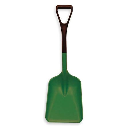 Remco No. 3 Industrial Square Point Shovel, Plastic Blade, 21 in L, Black Polypropylene Handle 6898SS