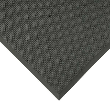 Notrax Antifatigue Mat, 3 ft. L x 2 ft. W, 5/8" Thickness, PVC/Nitrile Blend, Square Grid, Black T17S0032BL