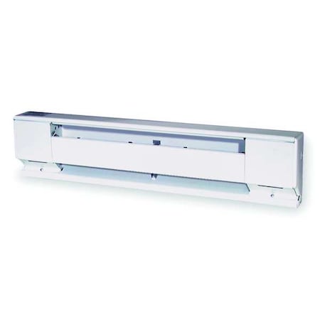 DAYTON 72" Electric Baseboard Heater, White, 1128/1500W, 208/240V 3UG86