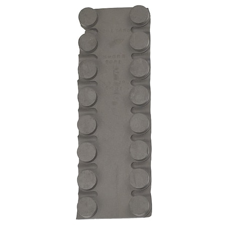 Wearwell Mat Connector, 7/8 in Thickness, 9 in L, Black CONNECTOR.WSH.BK