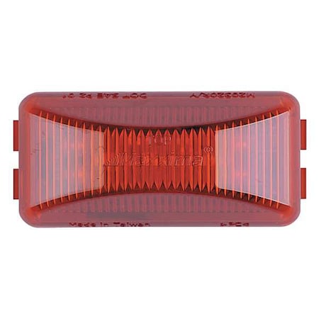 Maxxima Clearance Light, LED, Red, Surf, Rect, 2-7/8L AX17RB-KIT