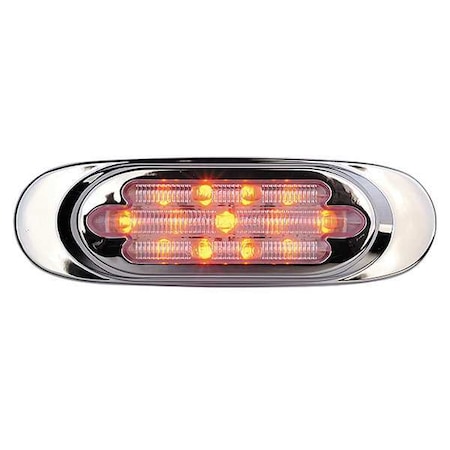 Aurora様 Maxxima Clearance Light, LED, Amber, Oval, 6-5/8 L AX22CY