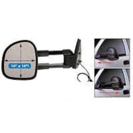 Zoro Select Truck Mirror Set, Heated, 10x10 In 3ULK7