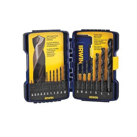 Irwin 18pc. black oxide Drill Bit Set 314018