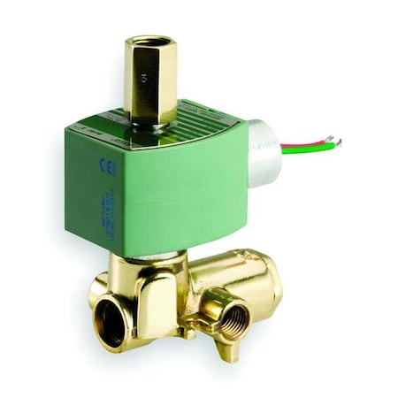 Asco Solenoid Valve, 4-Way, 2-Position, Universal, 1/4 in Pipe Size, 120V AC, NAMUR Mount, Brass, NBR 8345G001