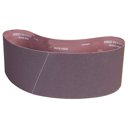 Norton Abrasives Sanding Belt, 6 in W, 60 in L, Coated, Aluminum Oxide, 80 Grit, Coarse, R228 Metalite, Brown 78072722660