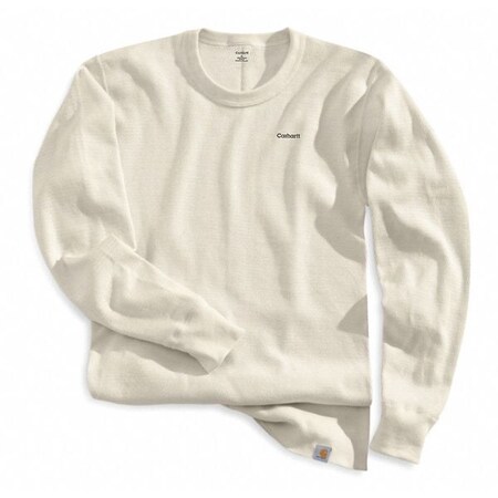 Carhartt Long Sleeved Shirt Thrmo Crw Nck Shirt, Ntrl, Ctn, XL K228 NAT REG XLG
