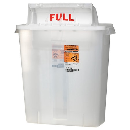 Covidien Sharps Container, 3 Gal., Red, PK5 SSSL100536