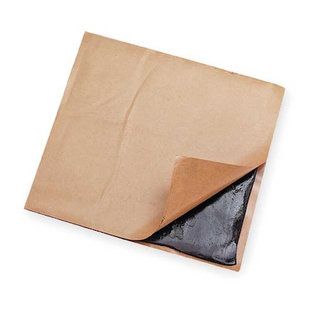 Zoro Select Adhesive Pads, Butyl, 3/16 in Height, 8 in Length, 0.7 lb, Black 80BUTYL100