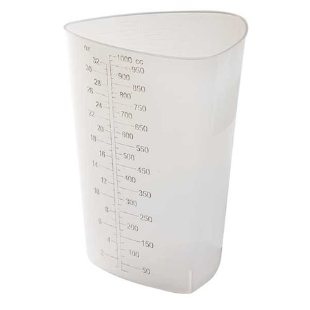 Zoro Select Beaker, Polypropylene, 1 L / 32 fl oz Capacity, Not Rated 200 PK H972-01
