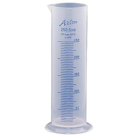 Dynalon Graduated Cylinder, 250mL, Polypropylene 537835-0250