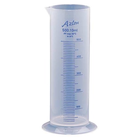 Dynalon Graduated Cylinder, 500mL, Polypropylene 537835-0500