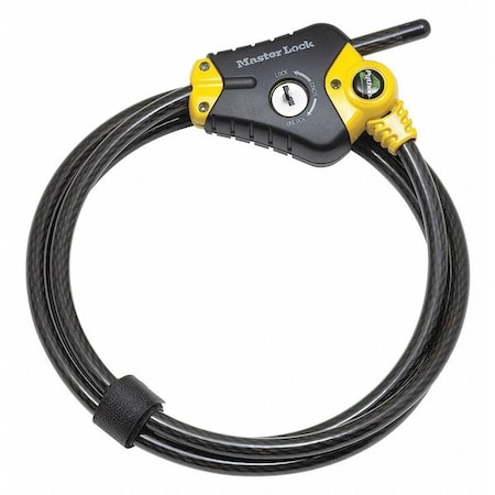 Master Lock Cable Lock, 6 ft. L 8413KA