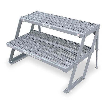 Cotterman Work Platform, 13 in to 21 in H, 36 in W, 36 in D, Steel, 800 lb Load Capacity 2AWP3612A3 A13-21 C1 P6