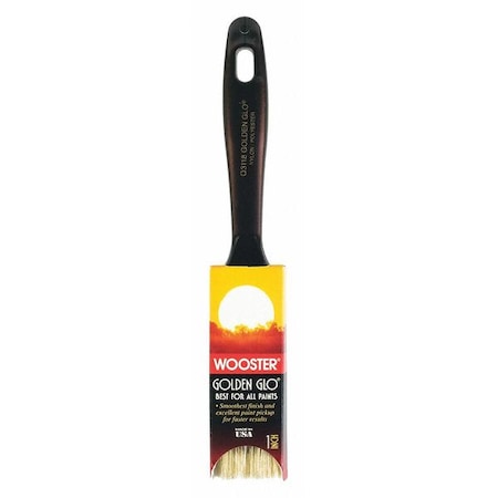 Wooster 1" Varnish Firm, Nylon/Polyester Bristle, Paint Brush, Plastic Handle Q3118-1