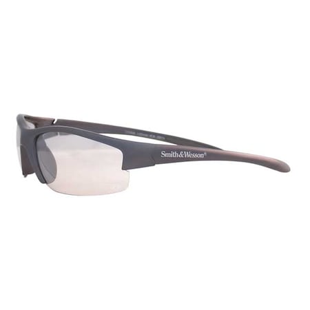 Smith & Wesson Equalizer, Safety Glasses, Uncoated, Light Gray Lens, Gray Frame, Half-Frame 21298