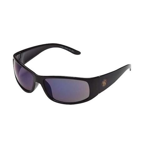 Smith & Wesson Elite, Safety Glasses, Anti-Scratch, Blue Mirror Lens, Black Frame, Full-Frame 21307