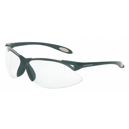 Uvex A900, Safety Glasses, Anti-Scratch, Clear Lens, Gray Frame, Half-Frame A900