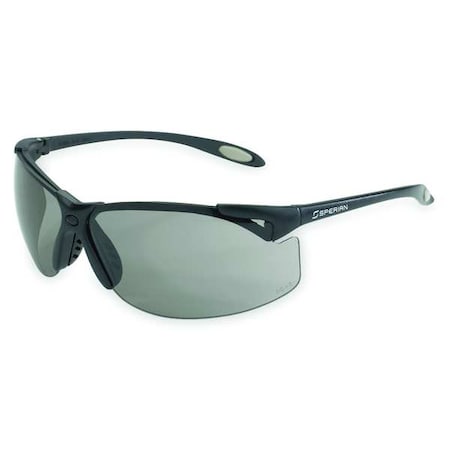 Uvex A900, Safety Glasses, Anti-Fog, Gray Lens, Black Frame, Half-Frame A903