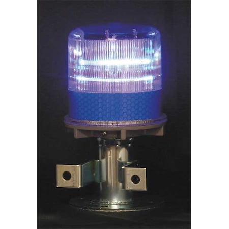Tapco Warning Light, Blue, (4) LED, 1.2V, 60 FPM, 3 3/4 in Dia. 3337-00004