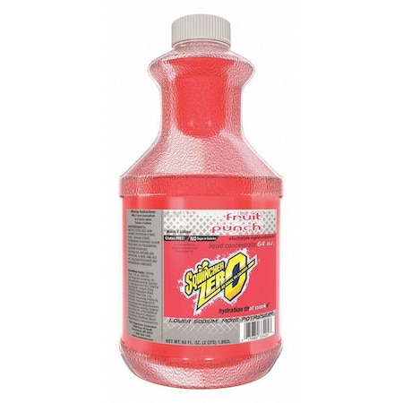Sqwincher Sugar Free Sports Drink Mix Liquid Concentrate 64 oz., Fruit Punch 159050102