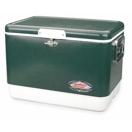 coleman green metal cooler