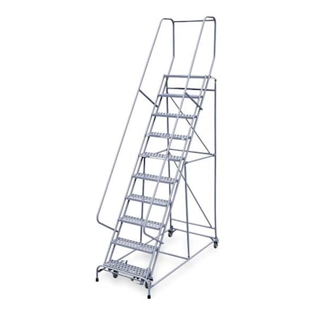 Cotterman 130 in H Steel Rolling Ladder, 10 Steps, 450 lb Load Capacity 1010R2632A6E10B4C1P6