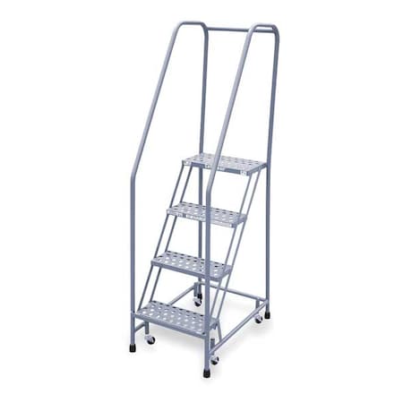 Cotterman 70 in H Steel Rolling Ladder, 4 Steps, 450 lb Load Capacity 1004R1820A6E10B3C1P6