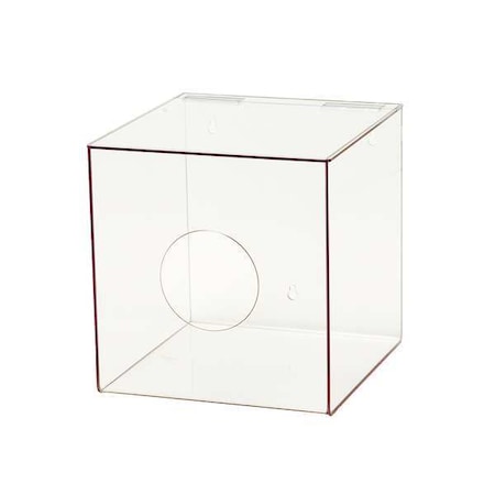 Condor Protection Dispenser, PETG, clear, 10 x 10 x 10" 3UZG3