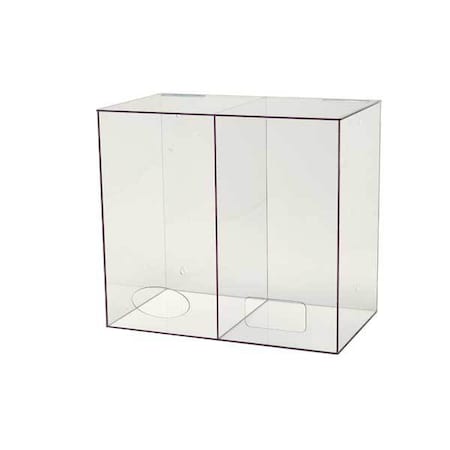 Condor All Purpose Dispenser, PETG, clear, 15-3/4 x 14 x 9-1/4" 3UZG7