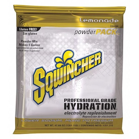 Sqwincher Sports Drink Mix Powder 47.66 oz., Lemonade 159016403