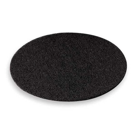 3M Stripping Pad, Stripping, Black, 17 in Dia, Nylon, 5 PK 7300