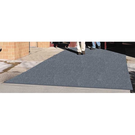 3M Entrance Mat, Vinyl, 1/2" thick, Gray, 4 ft x 6 ft 26515