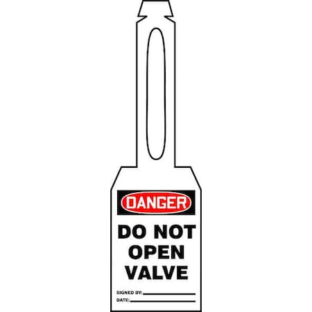 Accuform Danger Tag, General Safety, Plastic, 5 1/4 in H x 3 1/4 in W, White, Rectangle, 25 PK TAL362