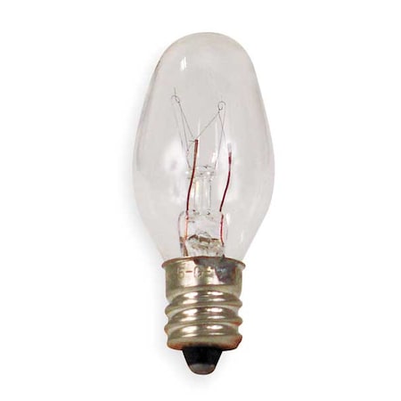 Current GE LIGHTING 4.0W, C7 Incandescent Light Bulb 4C7/W/S CD4