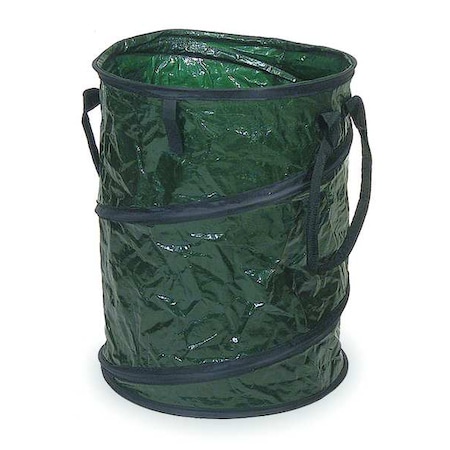 Zoro Select 27 gal Collapsible Litter Bags, 19 in x 24 in, Green 3VB57