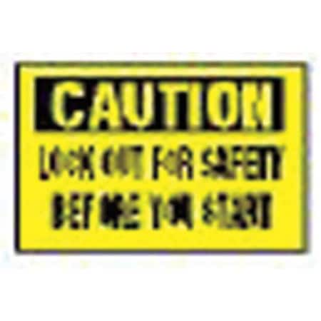 Panduit Lockout Label, 2-1/4 In. H, PK2, PVS0204C171Y PVS0204C171Y