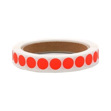 Roll Products 12 Color Code Circles Flo R 1000roll 119-0002U