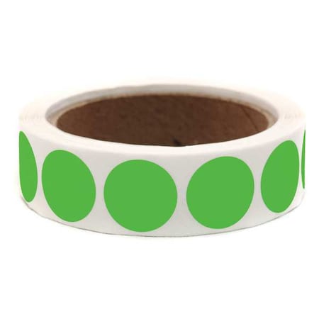 Zoro Select Blank Dot Label Green 1"W, Pk1000 3VCN6