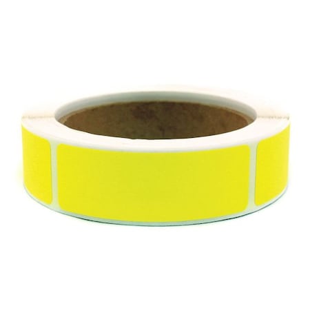 Zoro Select Blank Square Label 1" Yellow, Pk250 3VCT3