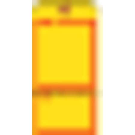 Electromark Tag, Cardstock, 5 3/4 in H x 2 7/8 in W, Yellow Y625751