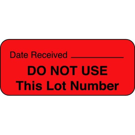 Roll Products Label, 5/8 In. H, 1-11/16 In. W, PK1000, 141453 141453